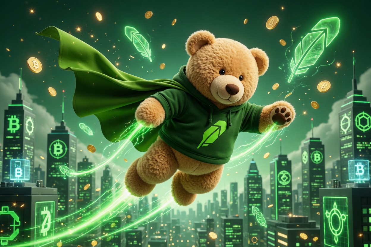 Data Bear at trading desk