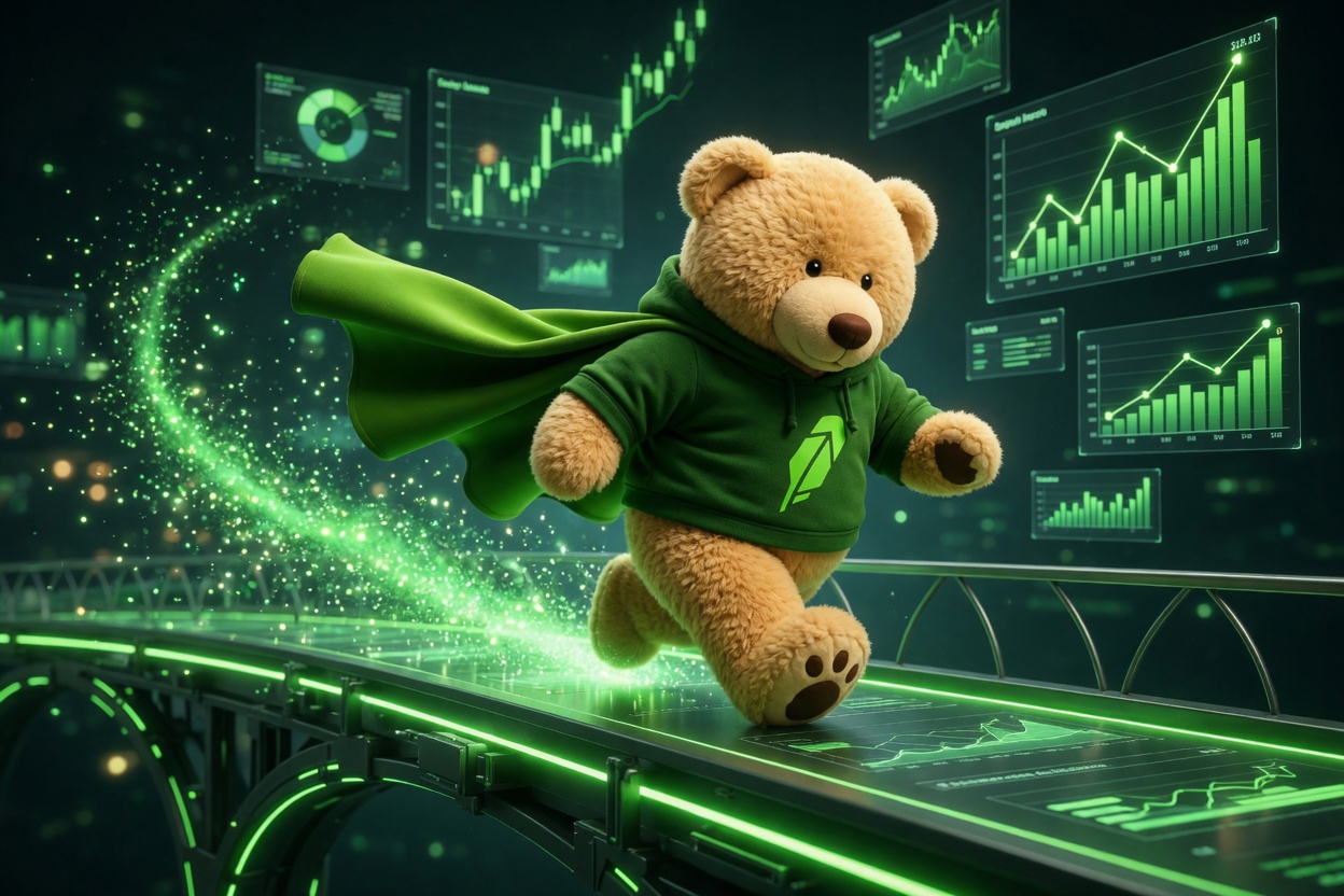 Data Bear neon bridge